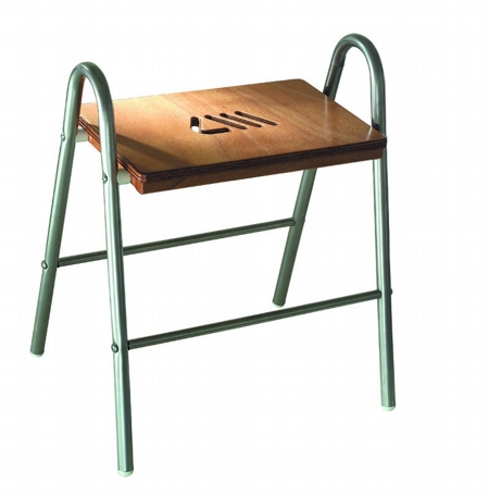 Safety stool seat in marine plywood TÜV GS Certified